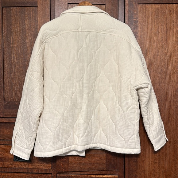 NWT RD Style Cream Trucker Quilted Shacket - Picture 5 of 6